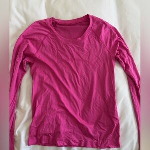 Lululemon sonic pink swiftly tech long sleeve **race length